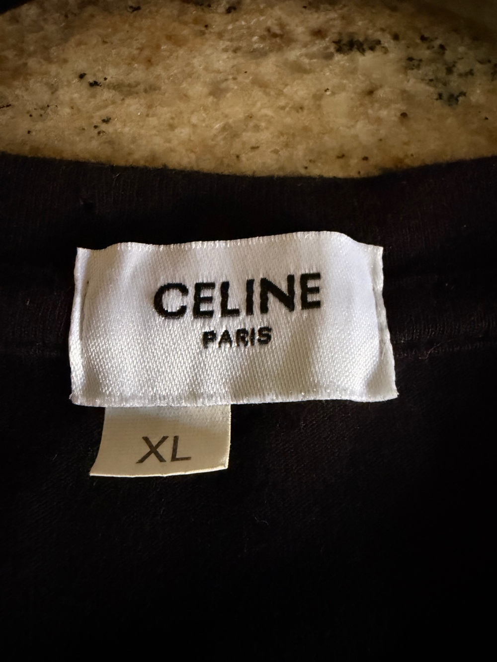 Celine Paris Cotton Logo Short Sleeve T-Shirt - Picture 2 of 4